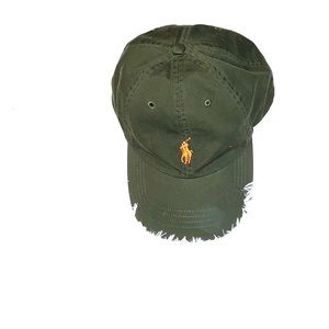 *NEW*Green POLO RALPH LAUREN cap AUTHENTIC)